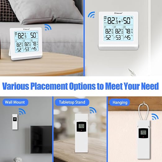 Geevon Indoor Outdoor Thermometer Wireless - Image 8