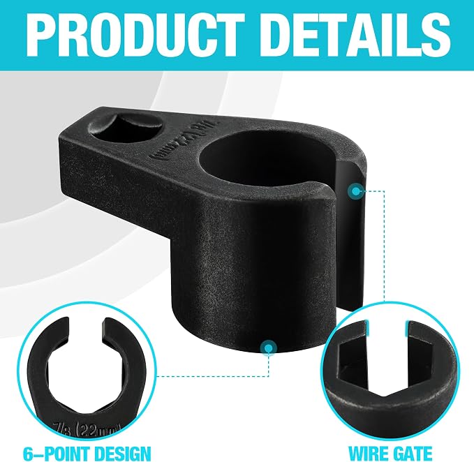 DURATECH O2 Oxygen Sensor Socket 3/8-Inch Drive x 7/8-Inch, Offset Wrench Cr-Mo - Image 3
