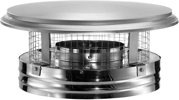 DuraVent DuraPlus 8 Inch Stainless Steel Round Chimney Cap by DuraVent