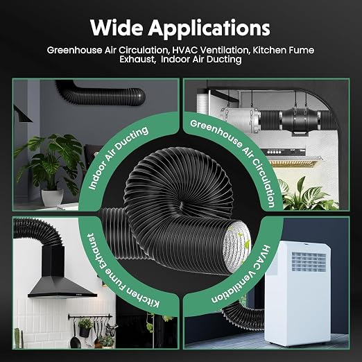 InfiniPower 195 CFM Inline Ventilation Fan 4" Air Carbon Filter and 4 Inch 8 - Image 5