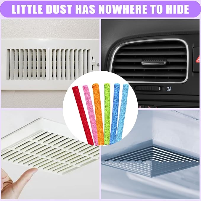 12 Pcs Mini Detail Duster Sticks Crevice Cleaning Tool Brush Microfiber Gap - Image 5
