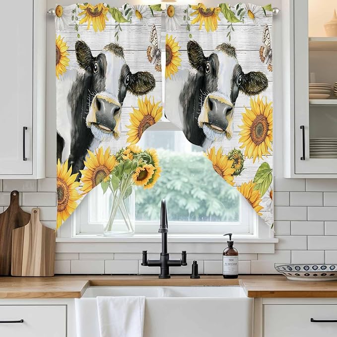 Retro Farmhouse Floral Swag Valances - Image 2