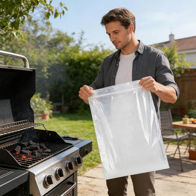 GrateGleam - 10 Pack Oven Rack Cleaning Bags | Heavy-Duty Leak-Proof Degreaser - Image 3