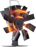 COMBIUBIU 8 Blade Wood Stove Fan, Heat Powered Fireplace Fan by COMBIUBIU