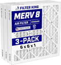Filter King 6x6x1 Air Filter Dust & Allergy Control AC Furnace Filters by FilterKing