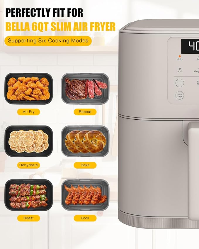 Collapsible Air Fryer Silicone Liners 2-Pack - Image 2