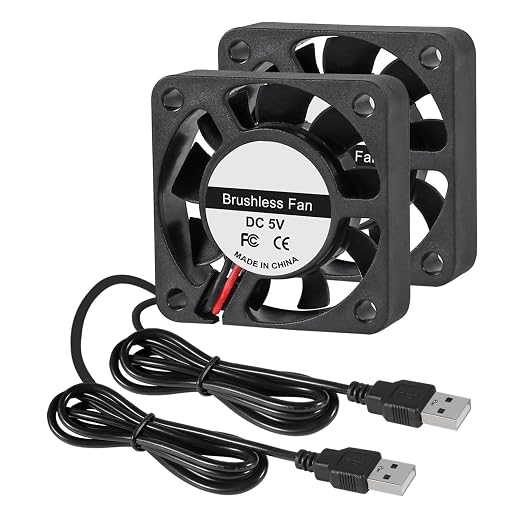 2Pcs 40mm USB Brushless Cooling Fan by Unknown