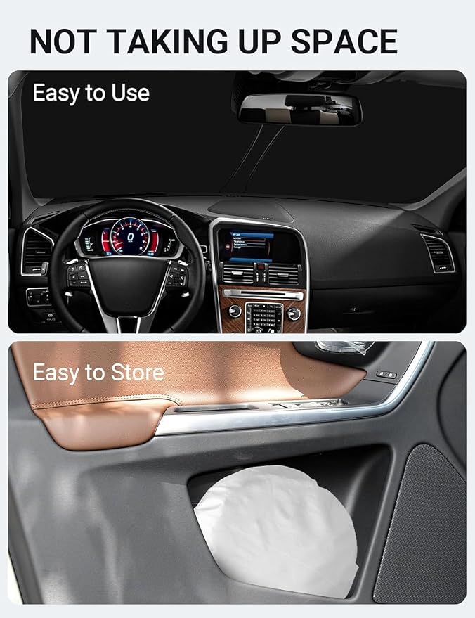 Proadsy 2026 Upgrade Front Windshield Sun Shade Foldable Sunshade Protector Sun - Image 9