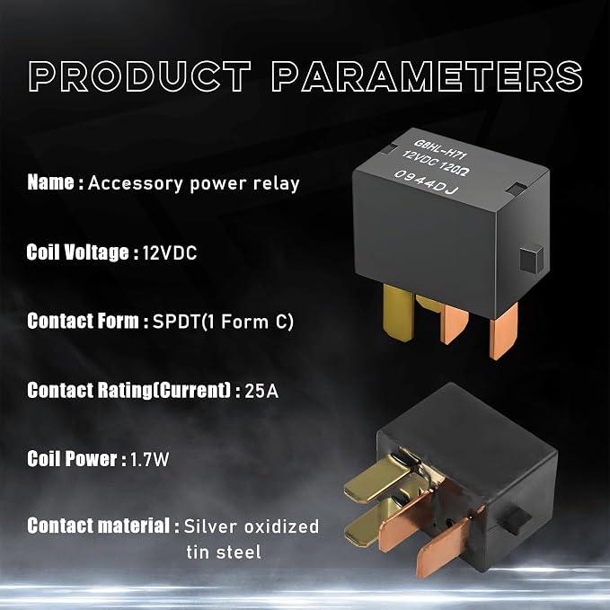 Ohleats 4PCS Car AC Relay, G8HL-H71 AC and Starter Relays Replace 39794-SDA-A03 - Image 3