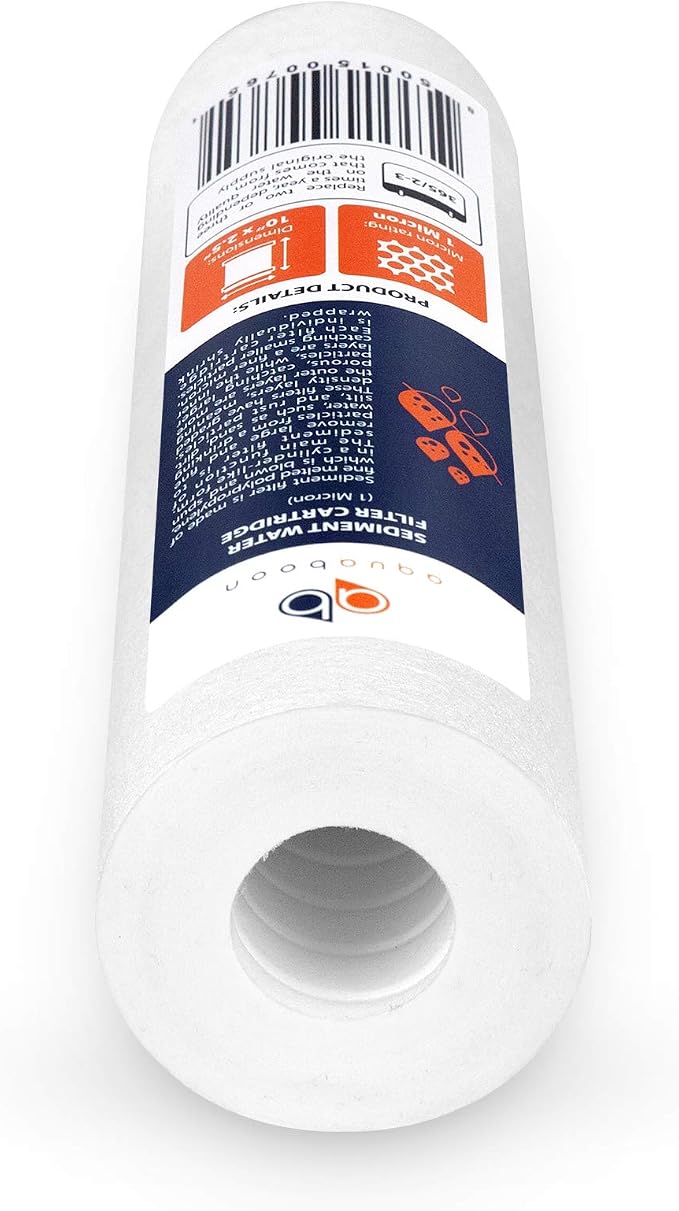 Aquaboon 10” x 2.5” Whole House and Reverse Osmosis Sediment 1 Micron Water - Image 10