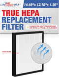 True HEPA Filter + Activated Carbon Charcoal XJ-3100SF Compatible by LifeSupplyUSA