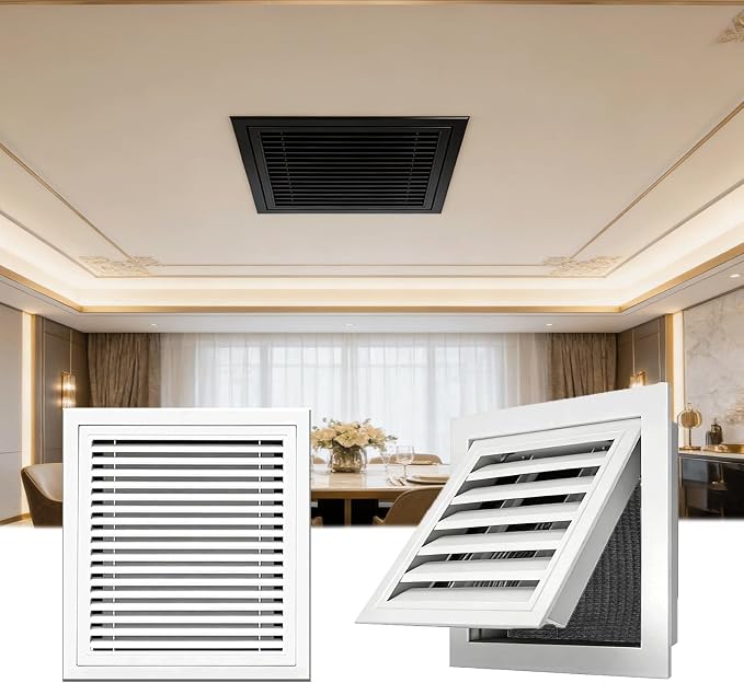 White Ventilation Duct Opening Air Vent Cover by Unknown