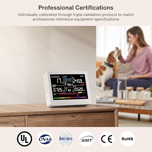 Professional 16 in 1 Air Quality Monitor Indoor 10h Battery & Real-Time Display - Image 6