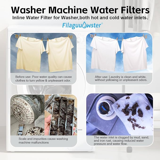 FA21 Washer Water Filter Reusable, brass garden hose filter - Image 2