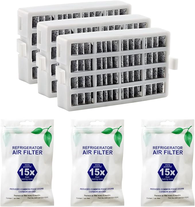 Funmit 3 Pack W10311524 AIR1 FreshFlow Air Filter and 8 Pack W10346771A Fresh - Image 2