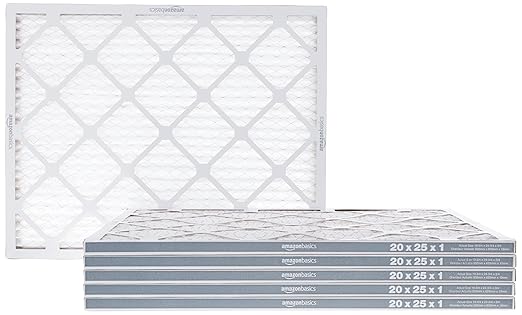 Amazon Basics 20x25x1 Air Filter 6-Pack, MERV 8 AC Furnace Filters, Removes Dust by AmazonBasics