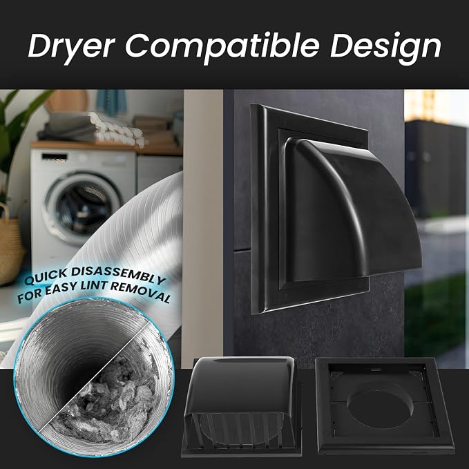 Repa Market 4 Inch Dryer Vent Cover Outside - Image 7