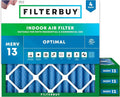 Filterbuy 10x10x2 Air Filter MERV 13 Optimal Smoke & Allergy Defense, by Filterbuy