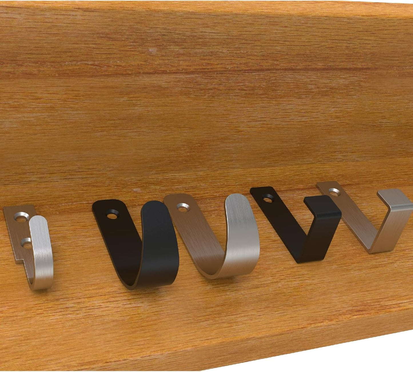 Hooks for Hanging Stainless Steel Heavy Duty Coat Hook Wall Hooks Robe Hanger Hooks Hanging Hat Key Holder for Towel, Bag Indoor Outdoor (Silver-U Shaped, 3X1.8inch,8pcs)