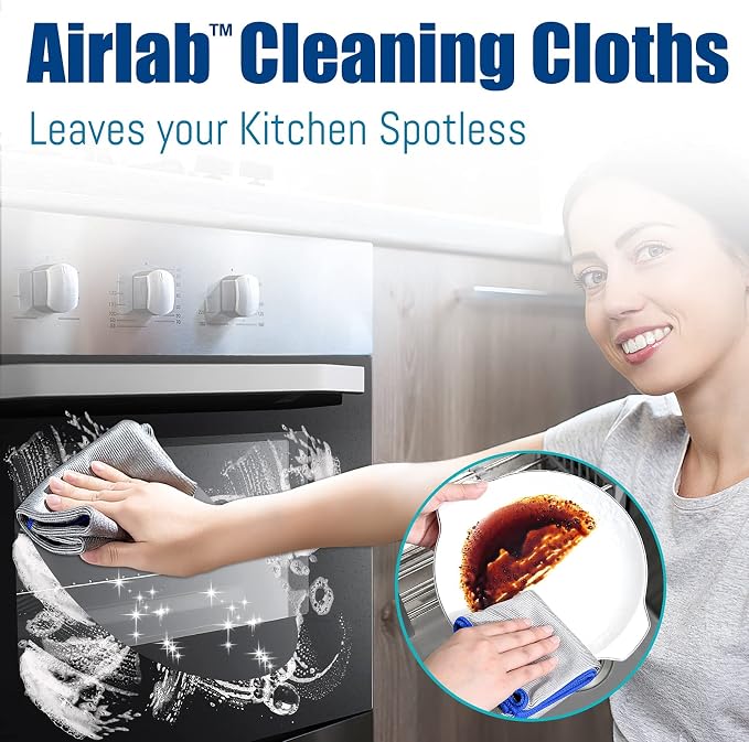 Airlab Glass Polishing Cloth Streak Free Miracle Cleaning Cloth Lint Free - Image 6