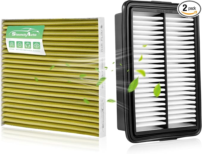 Engine & Cabin Air Filter Set for 2019-2024 Kia Forte, 2020-2023 Forte5 by StaunchAuto