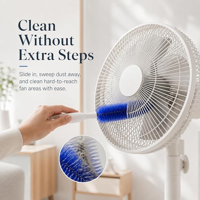 90° Flexible Ceiling & Fan Dust Magnet, Bendable Microfiber Head, Fan Cleaning - Image 3