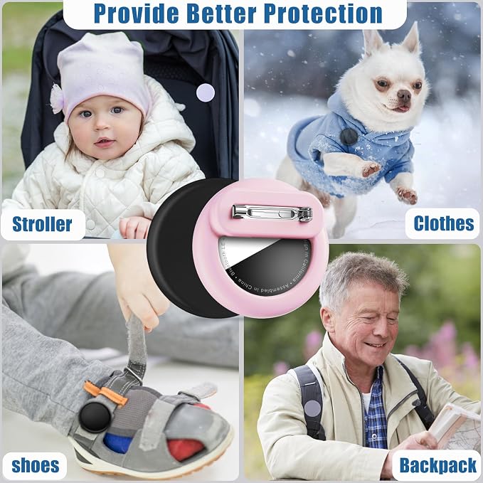 for AirTag Holder 8 Pack for Kids Hidden, Hidden Discreet Toddler Tracker - Image 4