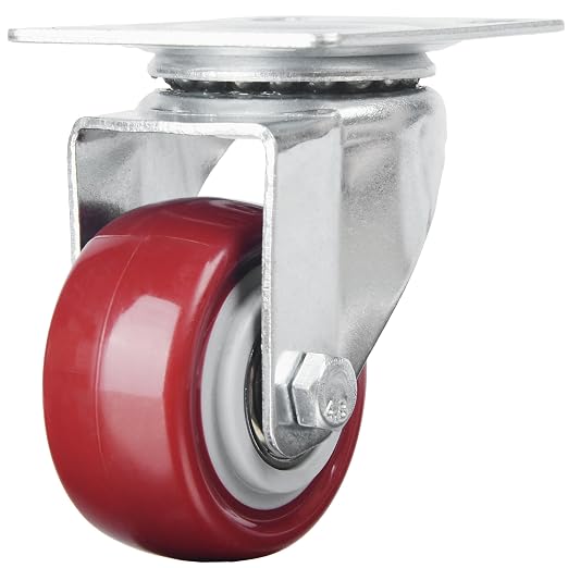 Finnhomy Swivel Casters Wheels Set of 4 Heavy Duty Plate Casters 2 Inch Premium - Image 6
