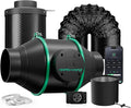 MARS HYDRO iFresh 4'' Inline Duct Fan Combo, Quiet Grow Tent Ventilation System by MARSHYDRO