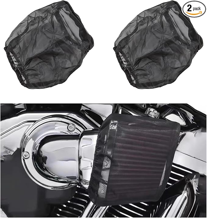 Dickno 2 PCS Air Filter Cover for Car, Dustproof Cold Air Filter Protective by Dickno