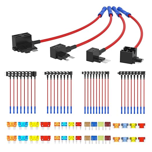 RVBOATPAT 36PCS Fuse Tap 12V 4 Types Add a Fuse Kit by RVBOATPAT