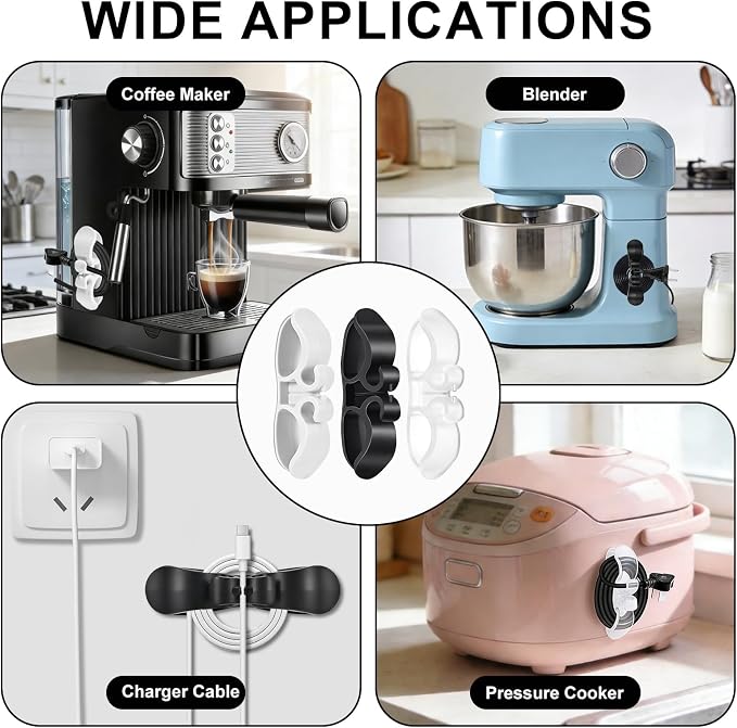 8PCS Cord Organizer for Appliances, Upgraded Kitchen Appliance Cord Organizer - Image 7