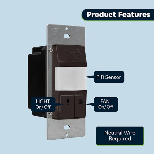 TOPGREENER Dual Load Air Circulator Switch, Auto Hourly Fresh Air Switch & - Image 2