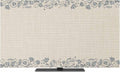 Flower Leaf Branch on Retro Linen Indoor TV Cover, Elastic TV Screen Protector by Unknown
