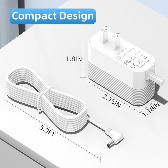 Power Cord for BLUEAIR Premium Smart Humidifier, 12V Charger for BLUEAIR H35i - Image 7