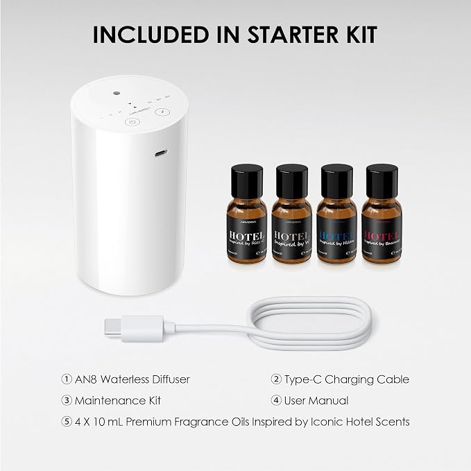 Airversa Waterless Essential Oil Diffuser Starter Kit - Image 4