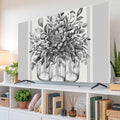 Retro Flower Vase Retro Plant Indoor TV Cover, Elastic TV Screen Protector Grey by Unknown