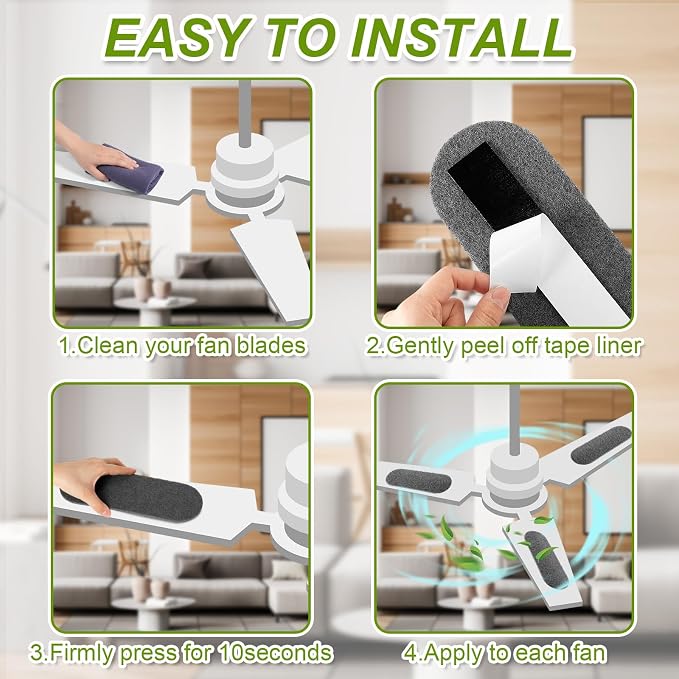 Tuanse 10 Pack Ceiling Fan Filters - Image 7