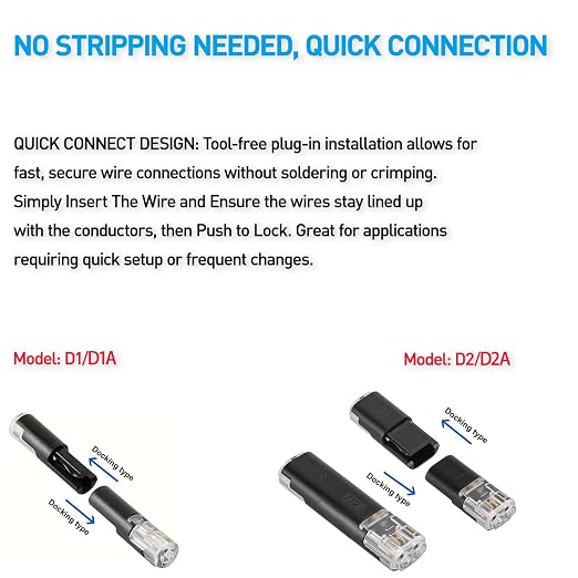 BOENFU Single Wire Plug in Connector, 30 Pack, 18-22 Gauge, - Image 4