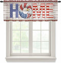 4th of July Sheer Valances for Windows 42"x12", Light Filtering Kitchen by Unknown