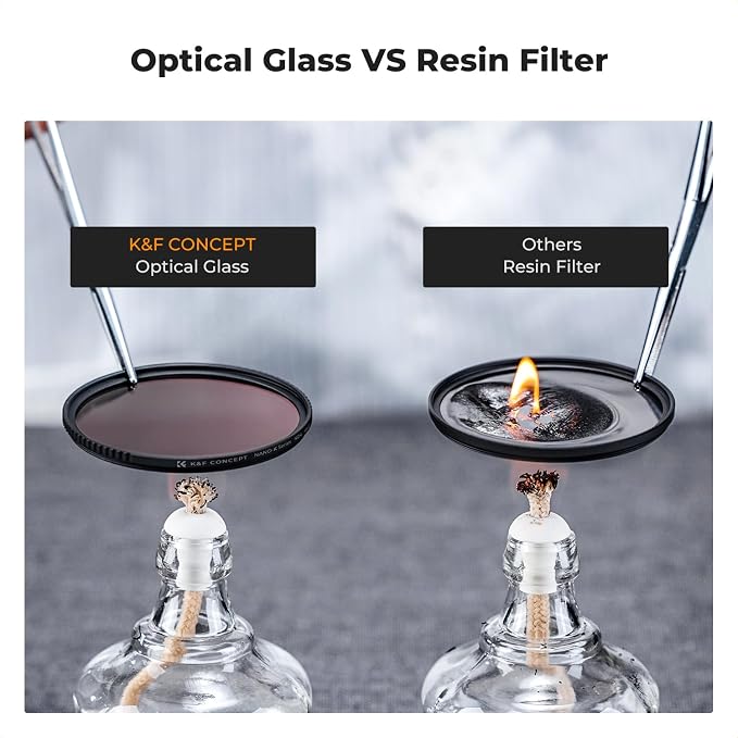 K&F Concept 49mm UV/CPL/ND Lens Filter Kit-18 Multi-Layer Coatings, UV Filter + - Image 3