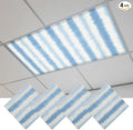 Fluorescent Light Covers for Drop Ceiling Vertical Halation Blue White Striped by Unknown