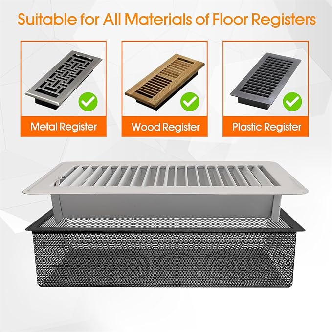 Floor Register Vent Cover Filter Net - Image 2