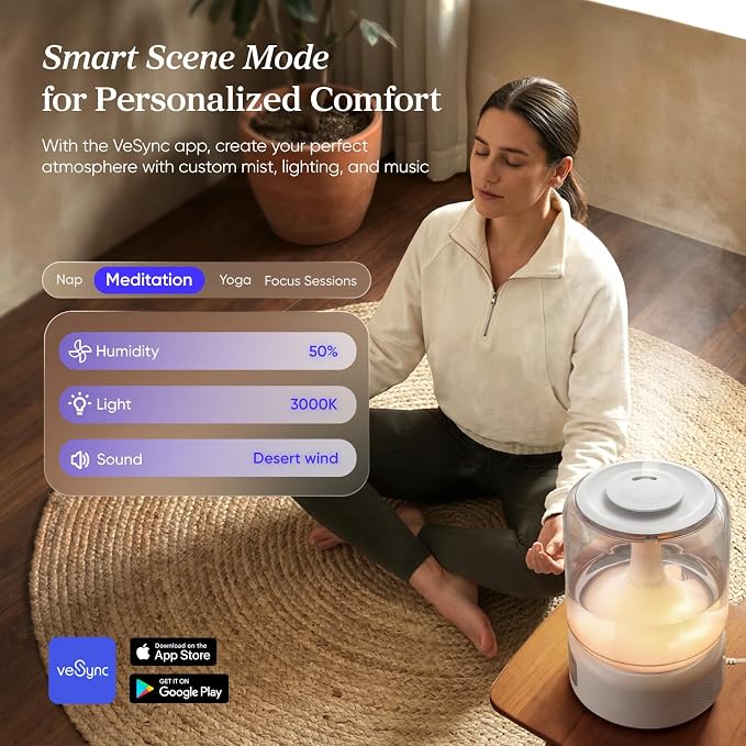 Levoit Humidifiers for Bedroom Large Room, 6.2L Dishwasher Safe, Smart App | - Image 4