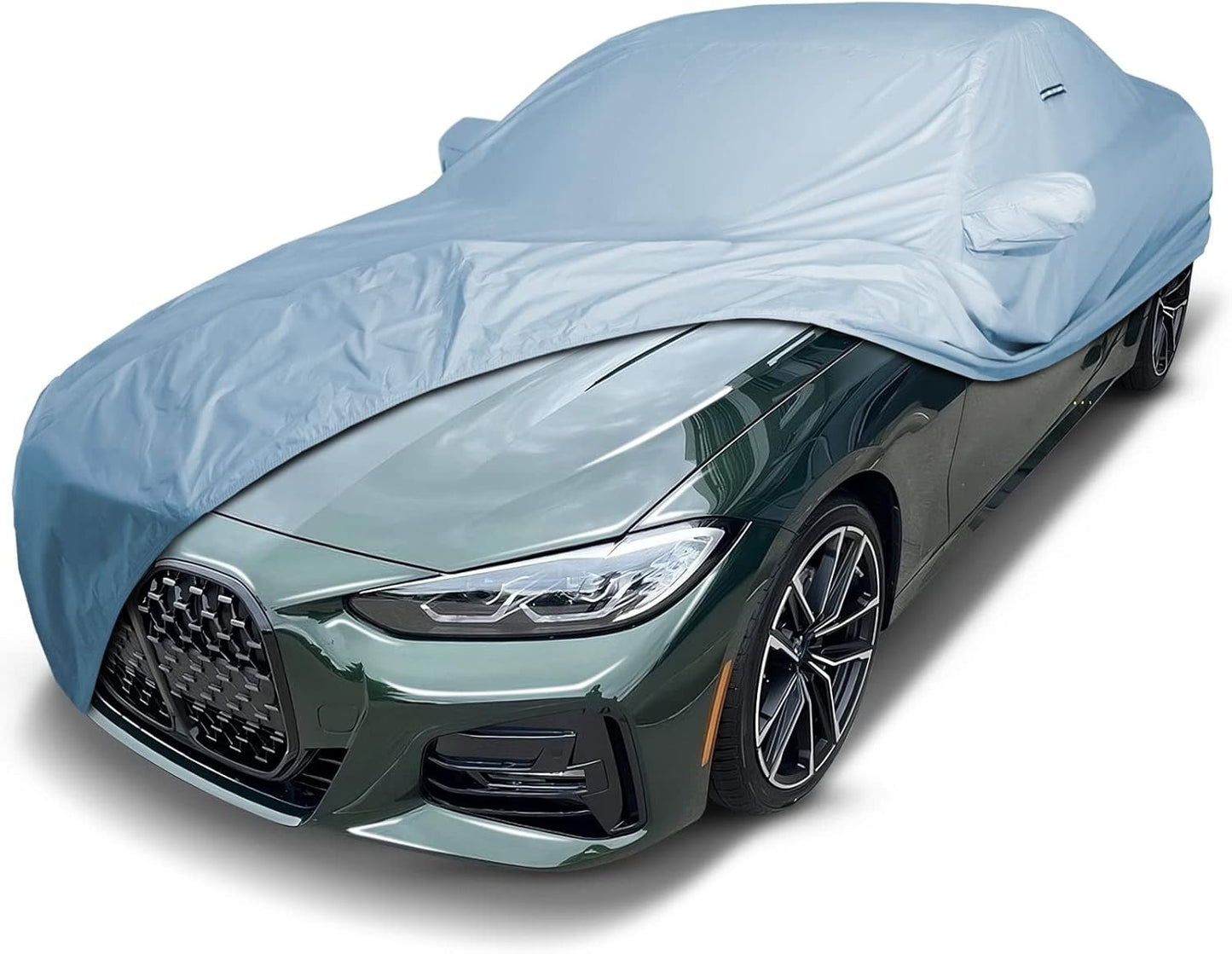 iCarCover Custom Car Cover for 2014-2025 BMW 4-Series Coupe, Convertible Waterproof All Weather Rain Snow UV Sun Protector Full Exterior Weatherproof Indoor Outdoor Car Cover with Strap