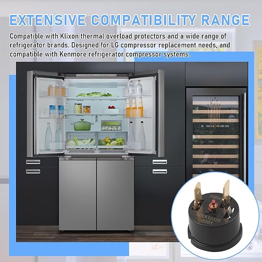 1 Pack MRA12325-9201 Refrigerator Compressor Overload Protector | Compatible - Image 4