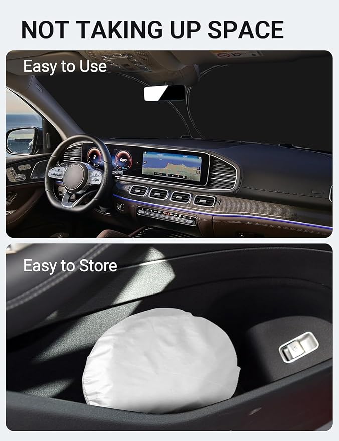 Proadsy Windshield Sun Shade Custom Fit Mercedes Benz GLE 2020-2024 2026 - Image 9