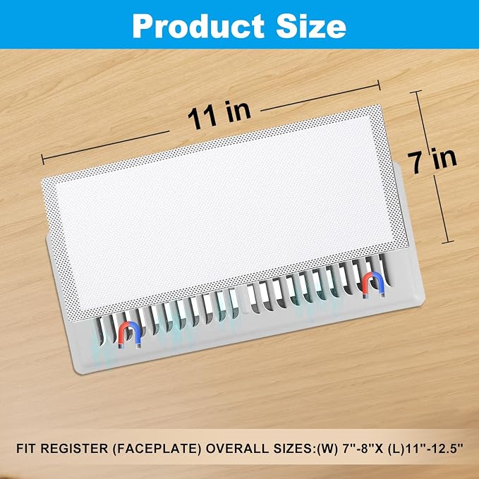 Stronge Magnetic Vent Covers, 7x11 Inch Floor Vent Covers 4 Pack, - Image 2