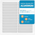 20 x 20 Inch Aluminum Vent Cover Return Air Grille – Transfer Grille AC Vent by Air360