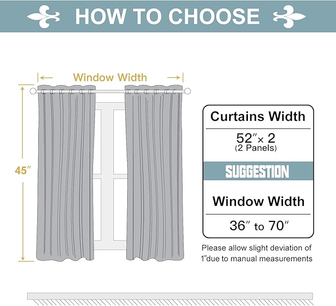 ChrisDowa 100% Blackout Curtains for Bedroom with Black Liner, 2 Thick Layers Total Blackout Thermal Insulated Grommet Window Curtains 2 Panels Set (Cappuccino, 52 x 45 Inch)